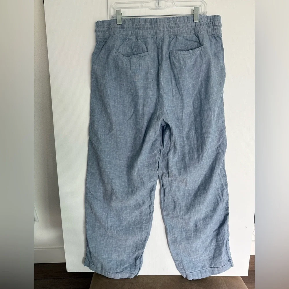 ATHLETA Blue Linen Pants - Picture 2 of 8